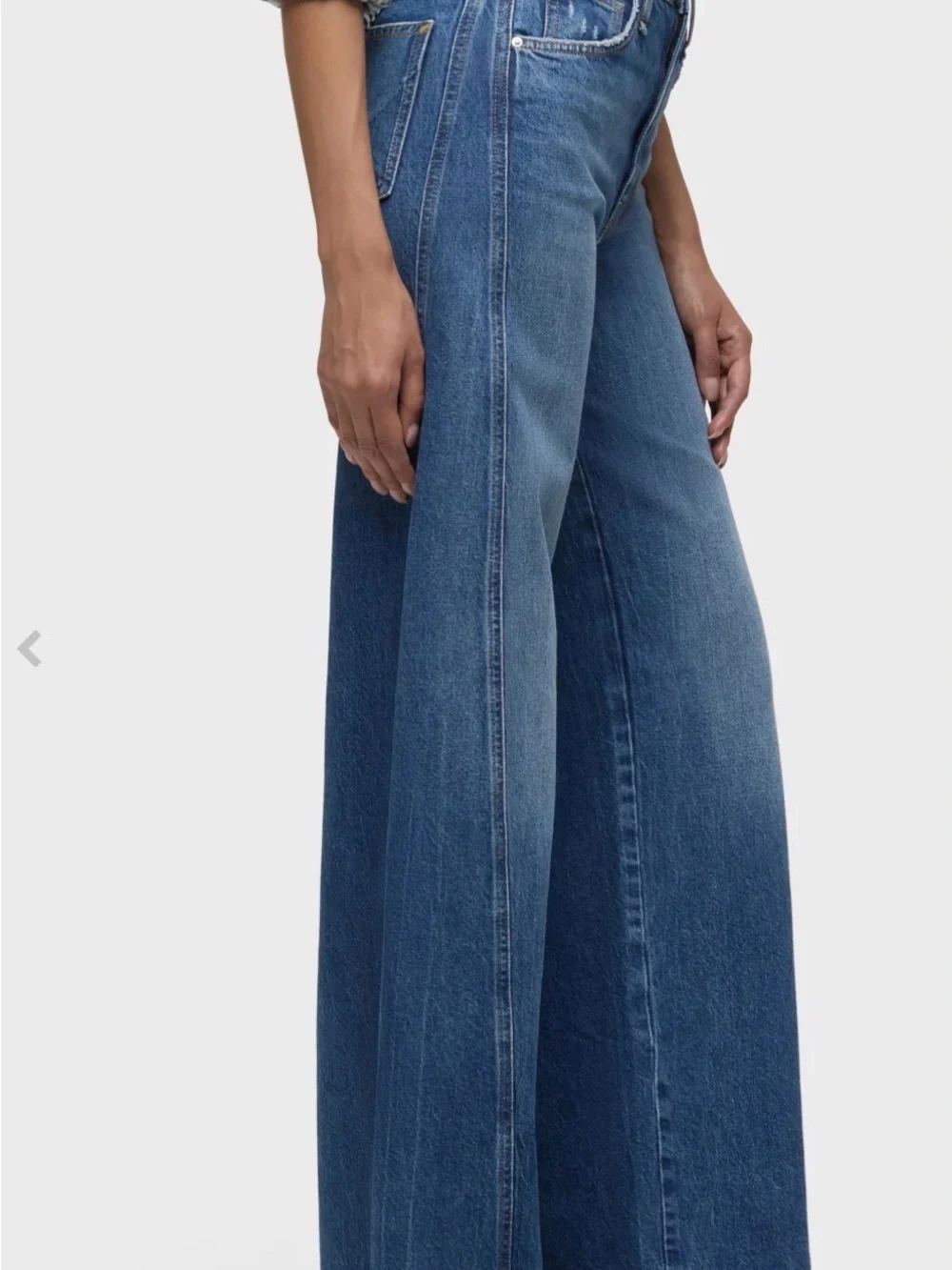 Hudson Jeans Wide-Leg Jeans in Glee Blue - Picture 2 of 6